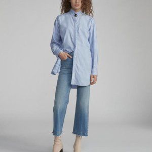 RAG & BONE Ankle Justine Wide Leg Jean in Baby